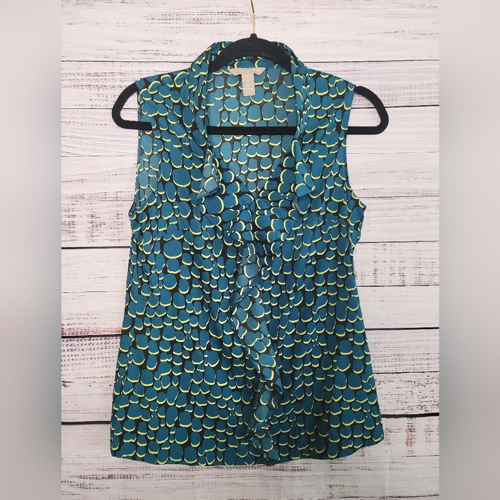 Banana Republic S Ruffle Front Blouse